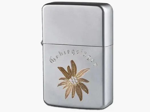 Briquet original Bundeswehr Z-Plus gaz avec gravure chasseur de montagne