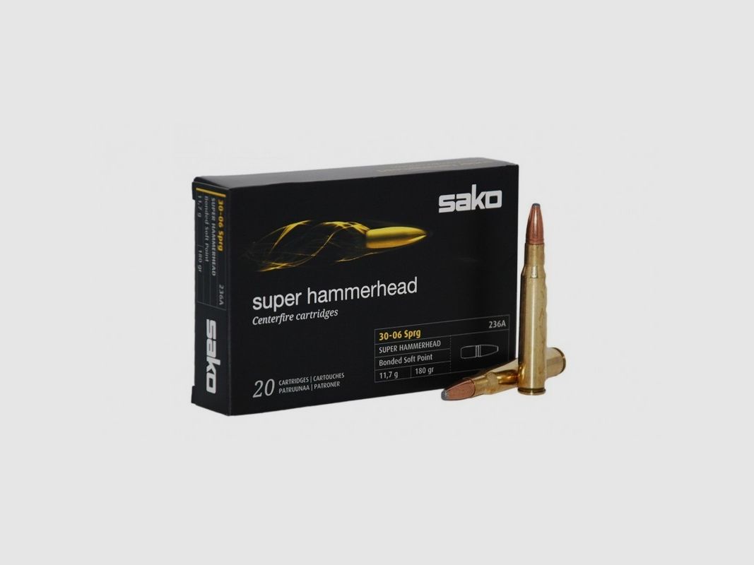 SAKO 30-06 SUPER HAMMERHEAD 150 GRS / 9,7 G 20 PZ