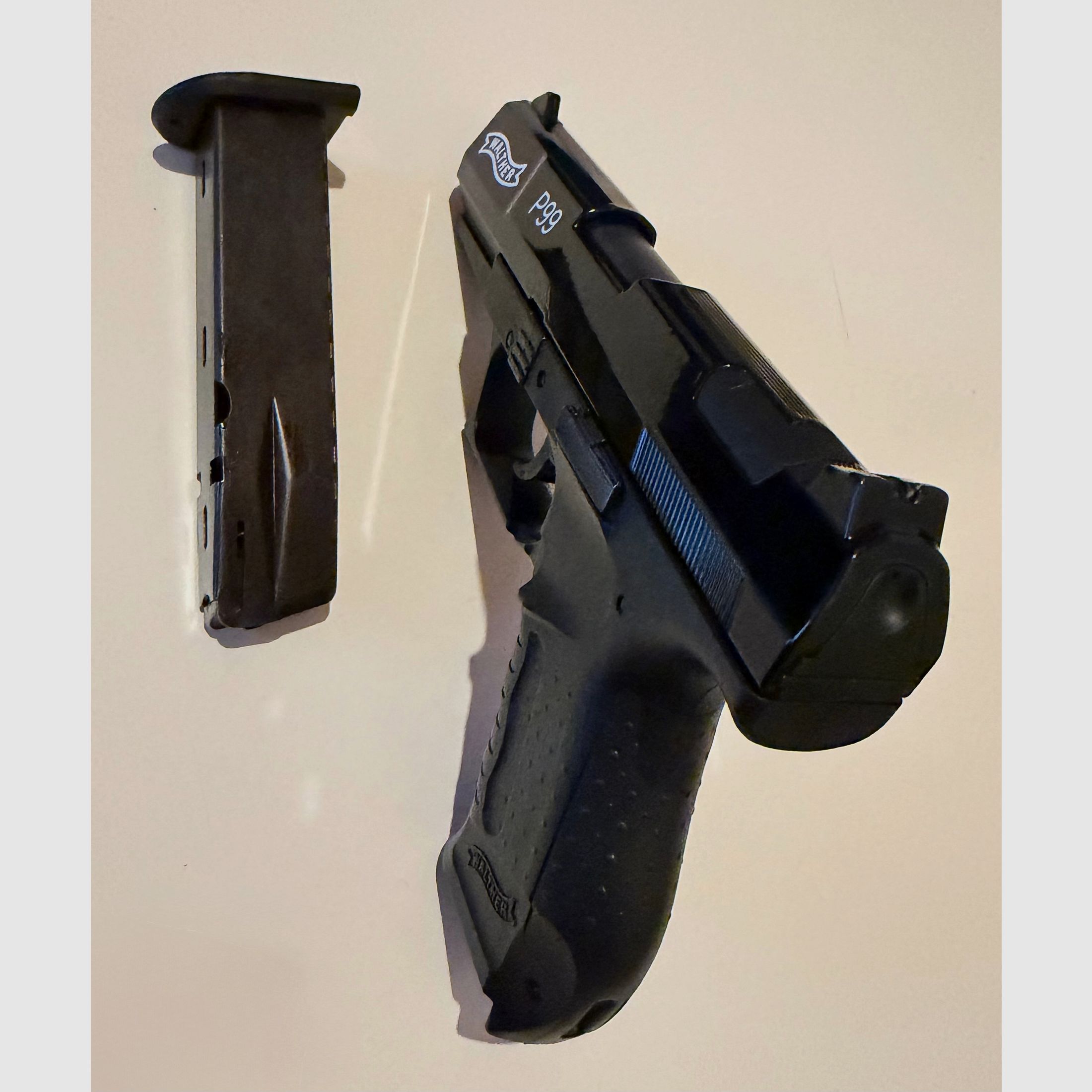 Walther P99 P.A.K. Schreckschuss Gas schwarz matt & HOCHGLANZ lackiert original