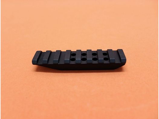 Recknagel Era-Tac Picatinny-montaggio (T0908-0013) BL=85mm, centrico, alluminio nero per anelli ERA-Tac BH=13mm