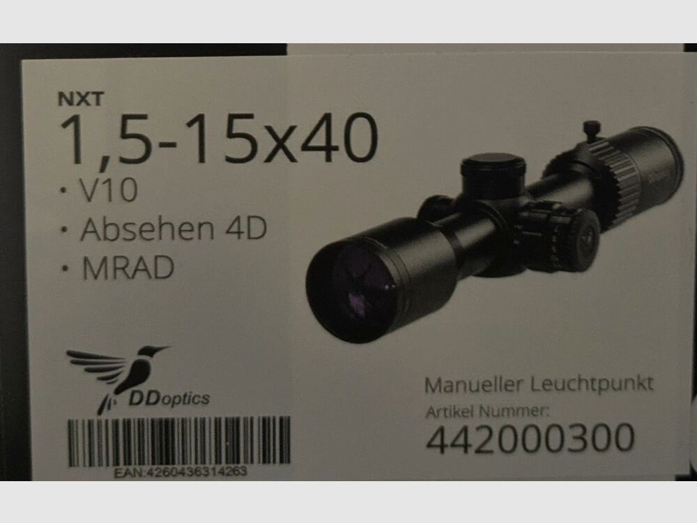 DDoptics NXT 1,5-15x40