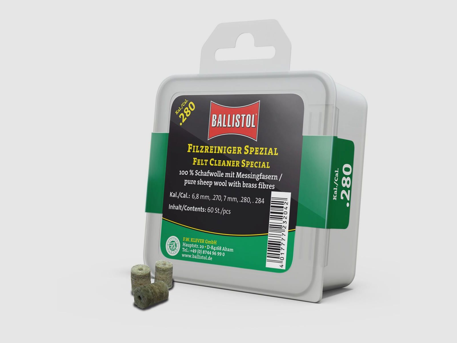 Ballistol Nettoyant en Feutre Spécial / 60 pcs. / Cal. .280