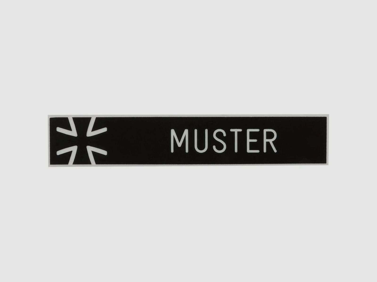 ASMC ASMC name tag with Iron Cross black