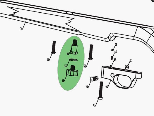 Manometer komplett fĂĽr Pressluftgewehr Diana Stormrider, Ersatzteil