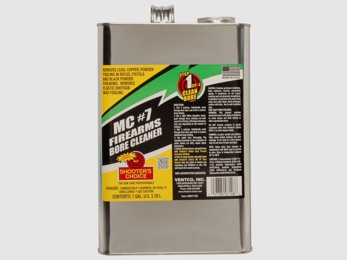 Shooter’s Choice Disolvente Limpiador de Caños y Acondicionador (1 gal / 3,78 l)