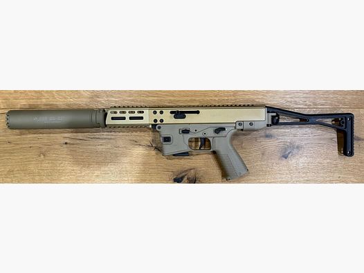 B&T AG (Brügger und Thomet) GHM9 G Coyote TAN mit RBS Schalldämpfer