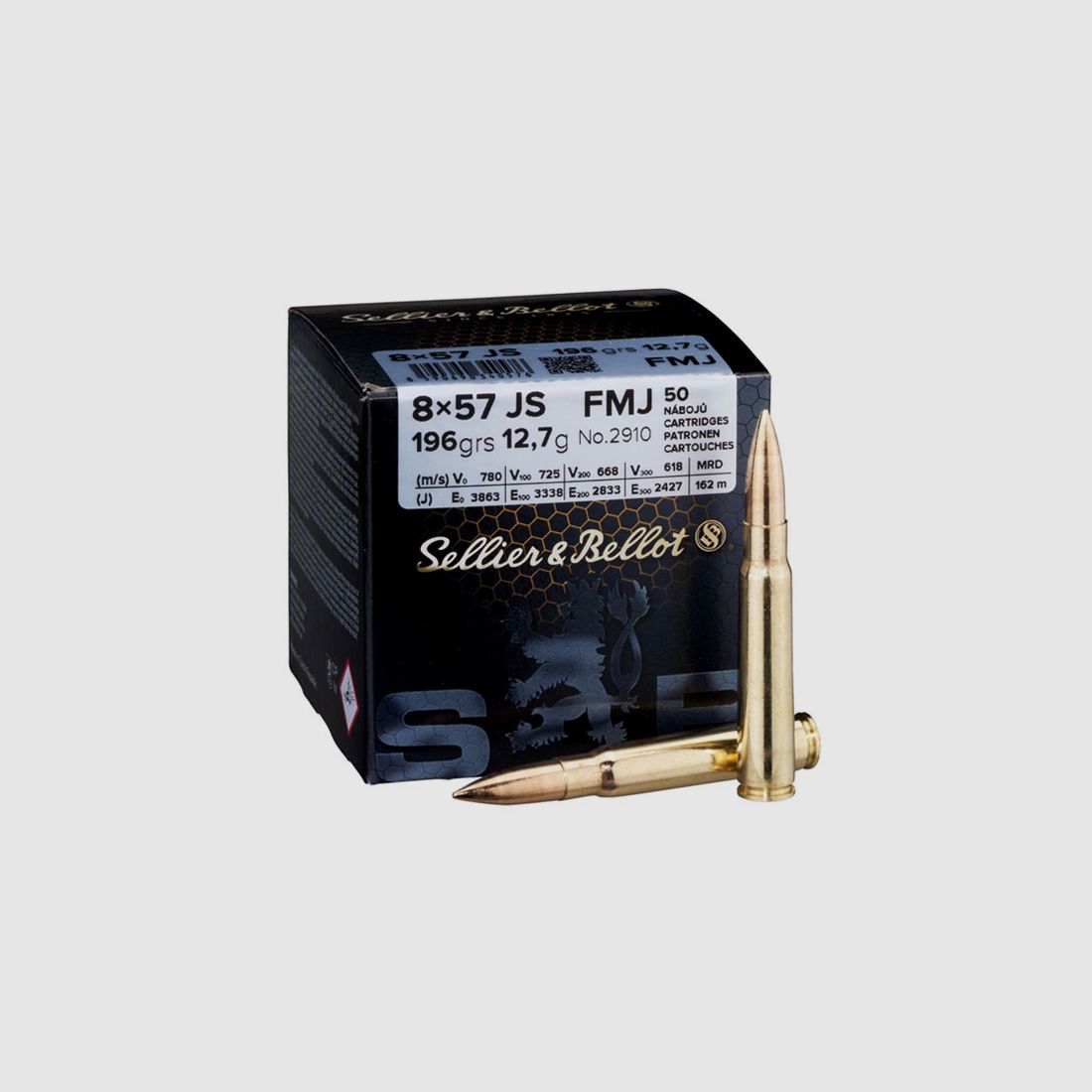 Sellier & Bellot 8 x 57 IS, Vollmantel 196 grs 1 Packung (50 Schuss á 1,098 €*)