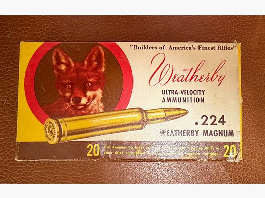 Weatherby - USA Büchsenpatronen .224WBY.Mag