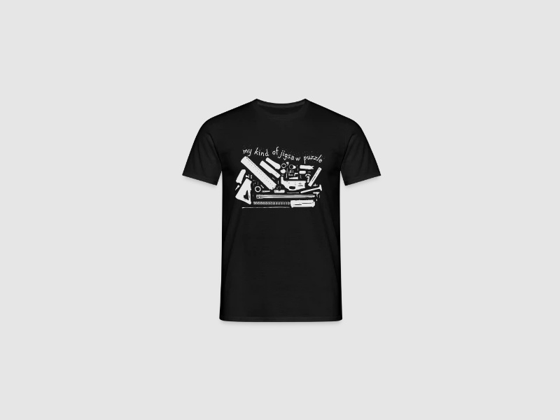 Jigsaw Puzzle - Männer T-Shirt Militärgrün