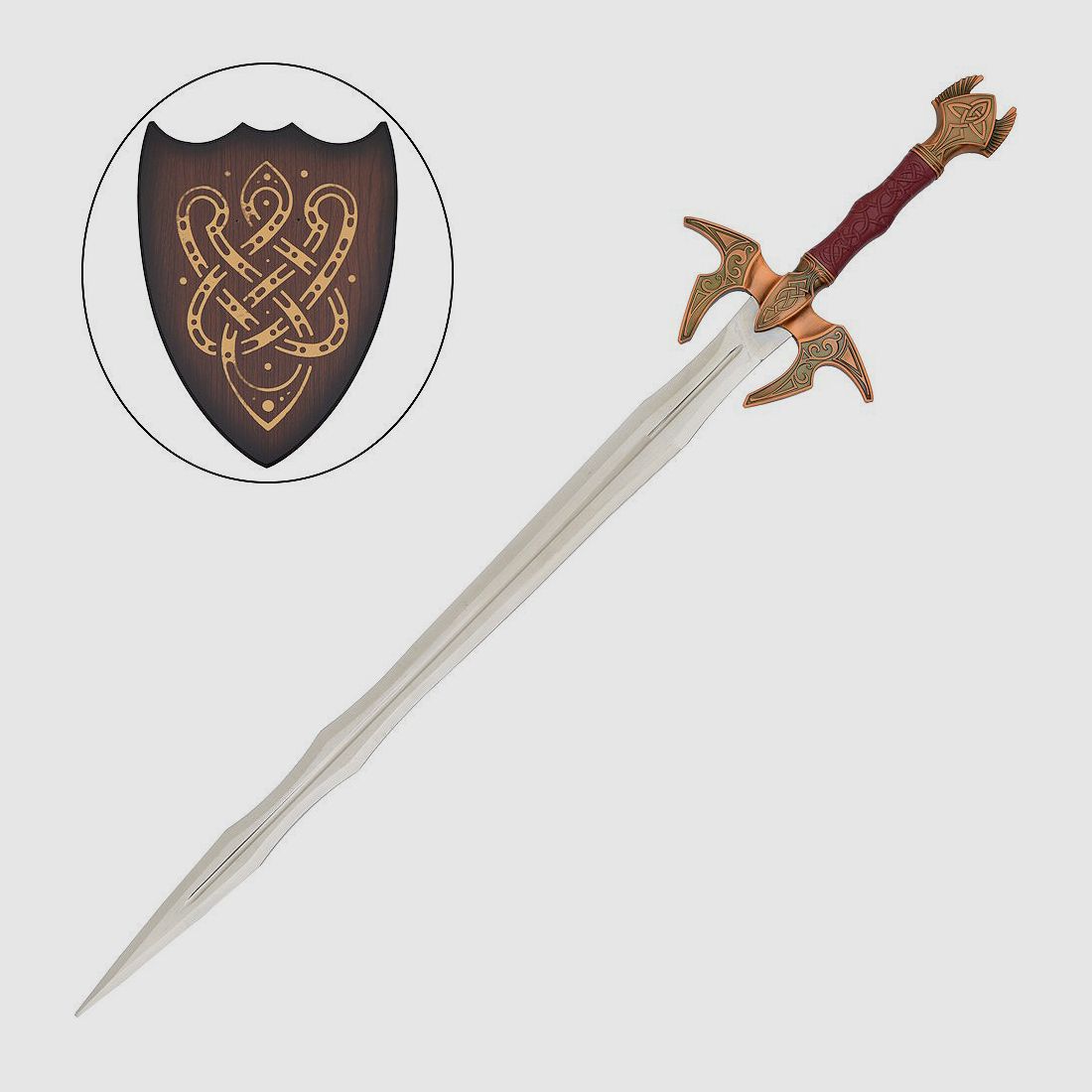 Thor Bifrost Schwert mit Wandhalterung