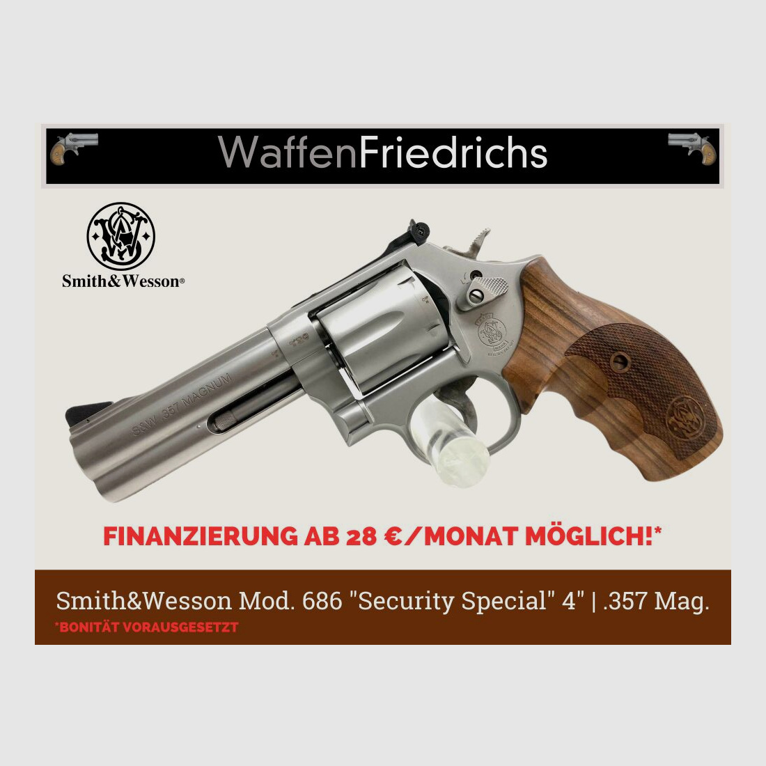 Smith&Wesson | S&W	 Mod. 686 "Security Special" 4" - Waffen Friedrichs
