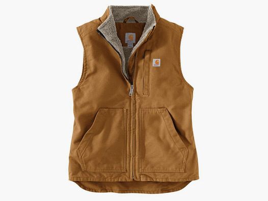 Carhartt Damen Weste Sherpa lined Mock Neck Brown