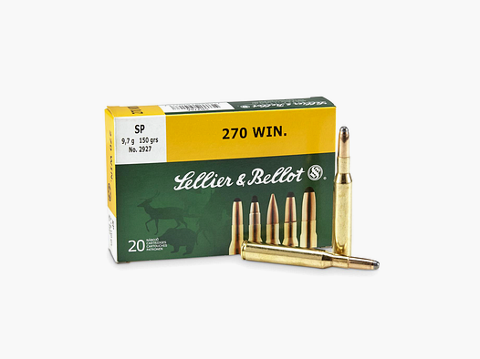 SELLIER & BELLOT Büchsenmunition .270 Win. SP 9.7 g. 150 gr.