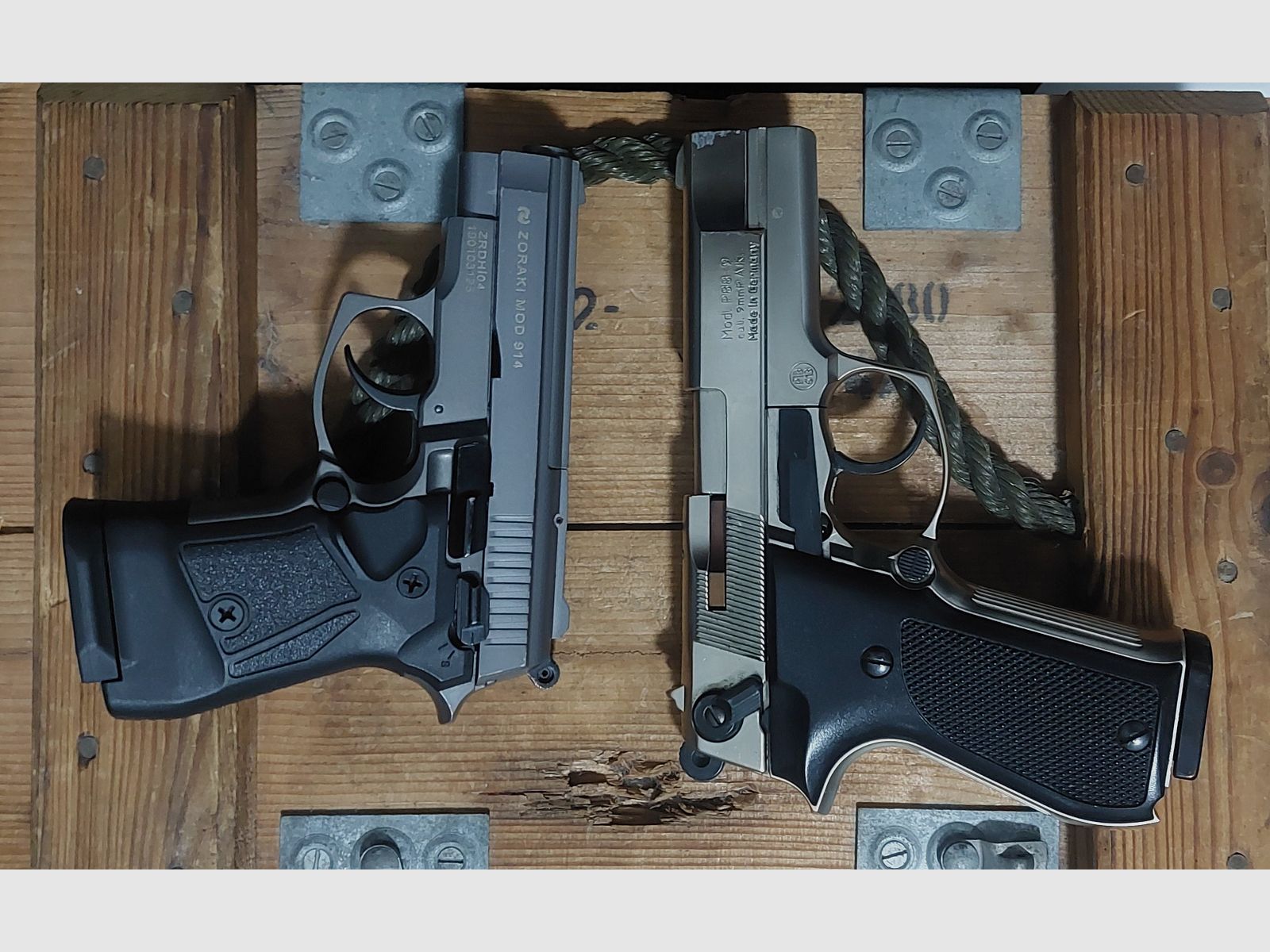 WALTHER P88 y ZORAKI 914 9 mm Schreckschuss no Walther Glock HW94 Colt