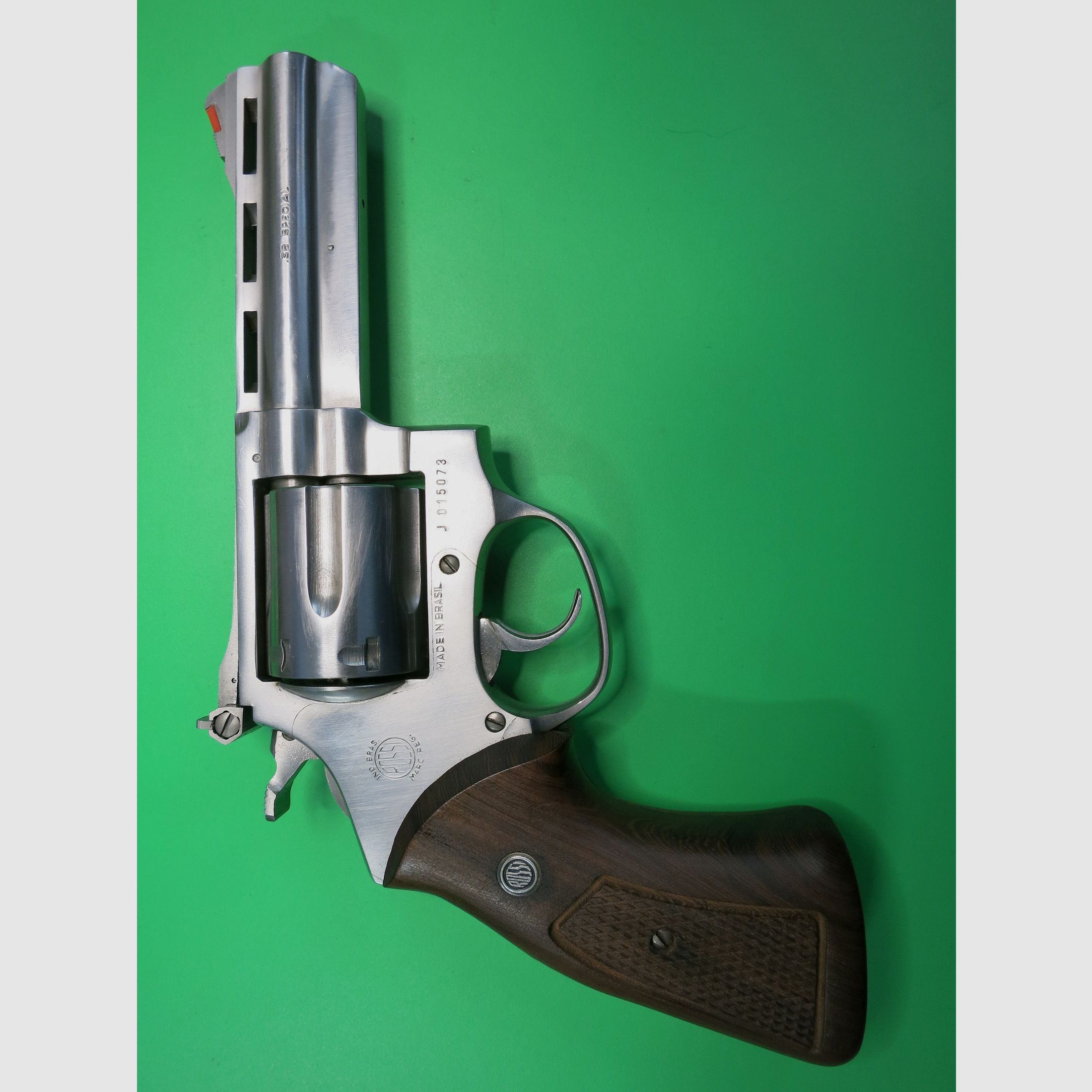 Rossi Interarms Edelstahl Revolver M851, .38 Special, 6 Schuss, DA/SA, Amadeo-Rossi M-851, Fallenjagd #17