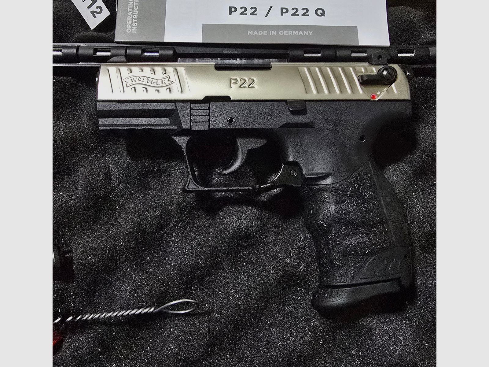 Walther P22 Q Nickel 9mm PAK Schreckschuss