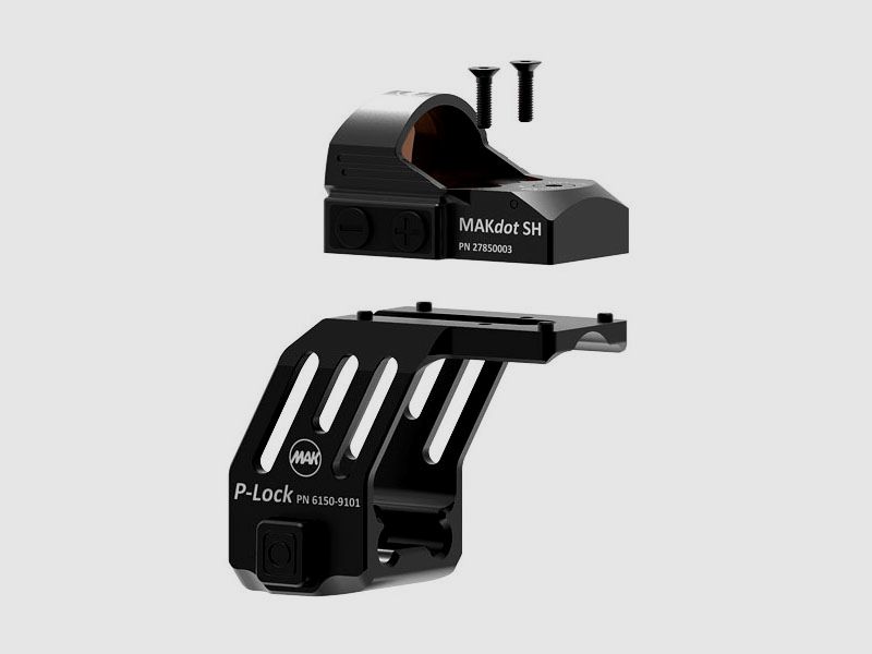 MAK P-LOCK Pistol Reflex Sight Mount GLOCK Gen3+4 G17, 34, 35, 19, G22, G31