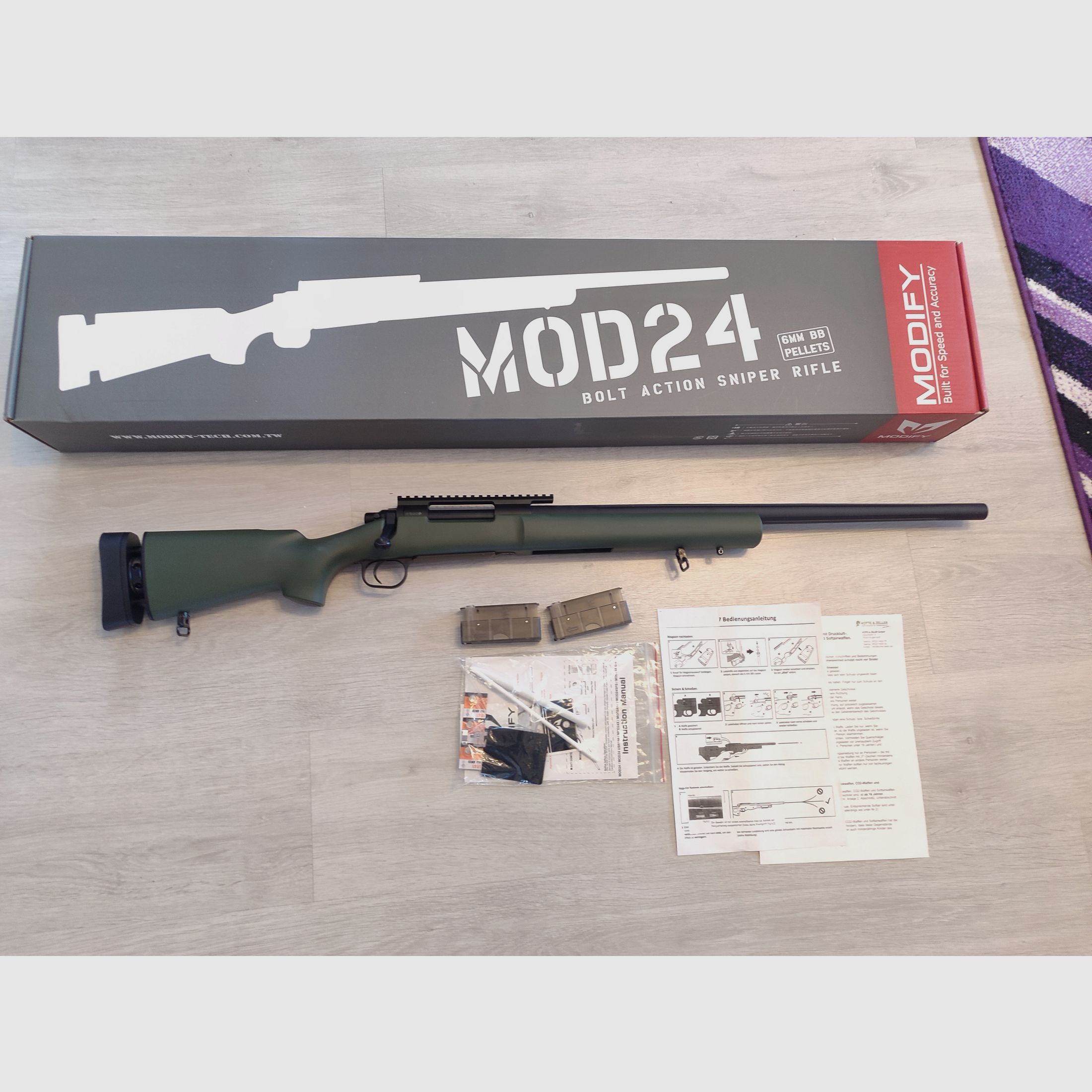 Modify Mod24 SF Airsoft Sniper gewehr, sehr guter Zustand nur wenig benutzt