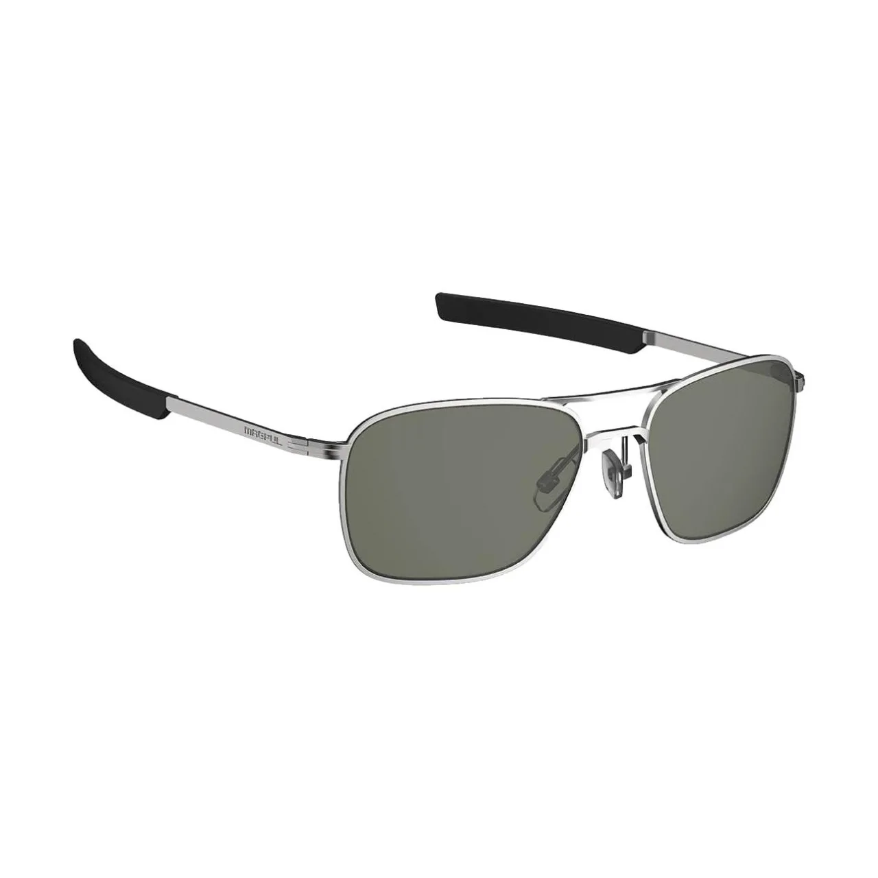 Magpul Santini Eyewear, Polarized – Matte Silver Frame, Gray Green Lens, Bild 1 von 5
