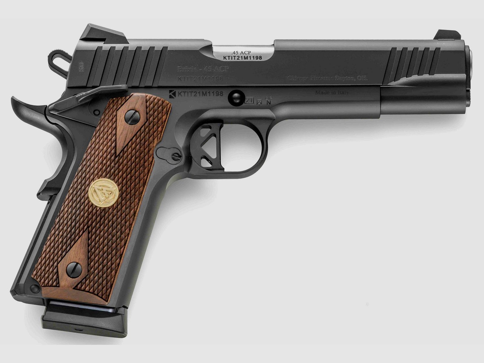Chiappa 1911 SUPERIOR GRADE PISTOL, Black 5" .45 Auto
