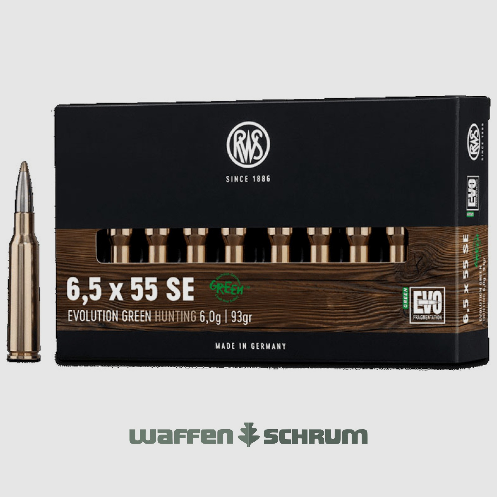 RWS Evo Green 6,0g - 93gr 6,5mmCreedmoor