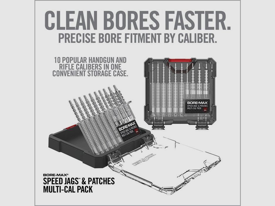 Real Avid Bore-Max Speed Jags & Patches Mehrkaliber-Pack