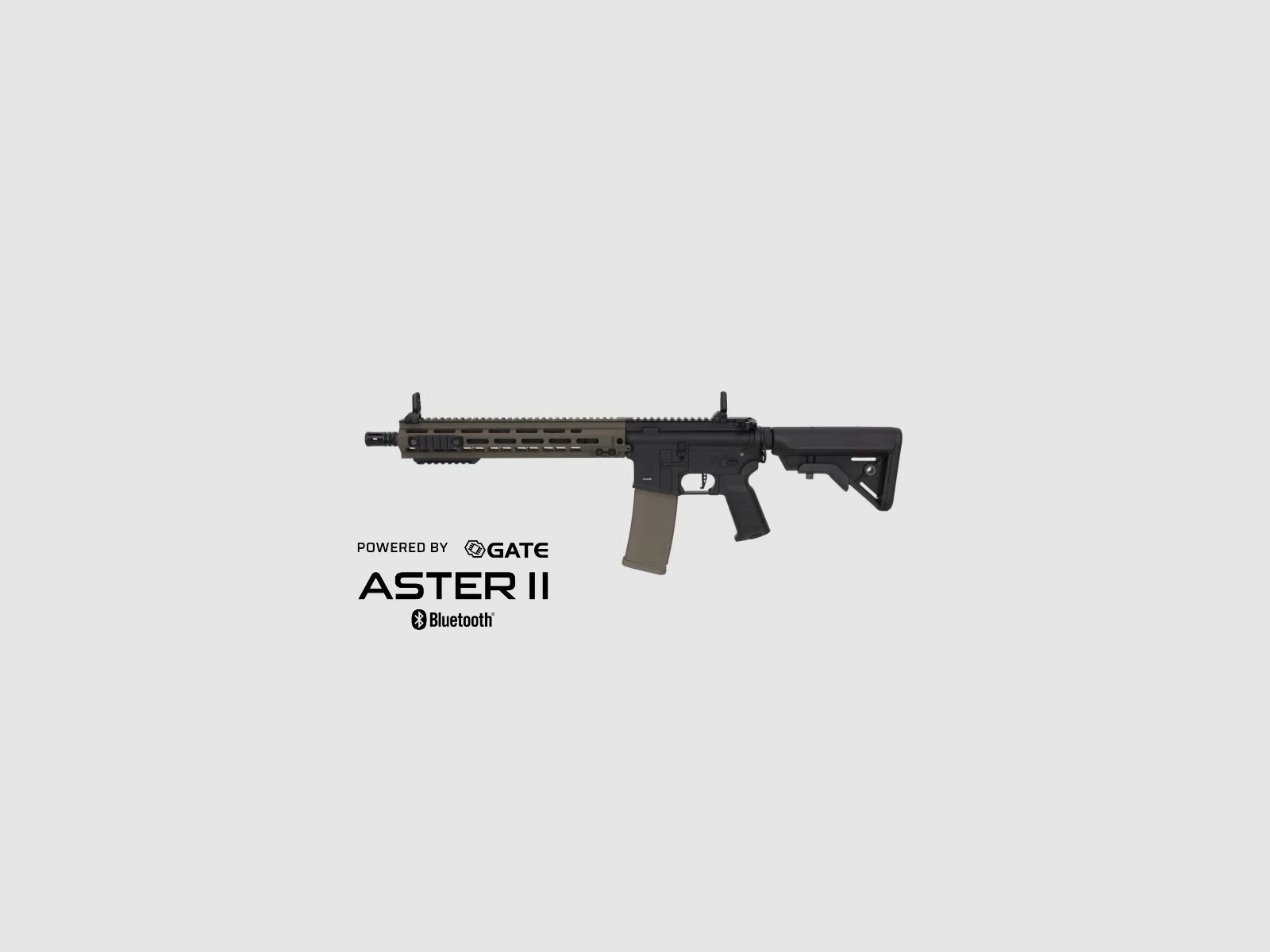SA M4 URG-I M-LOK 14" (SA-P30 PRIME™ Aster II ETU BLDC™) Rifle Airsoft Libre a partir de 18 – Negro/Verde -F-