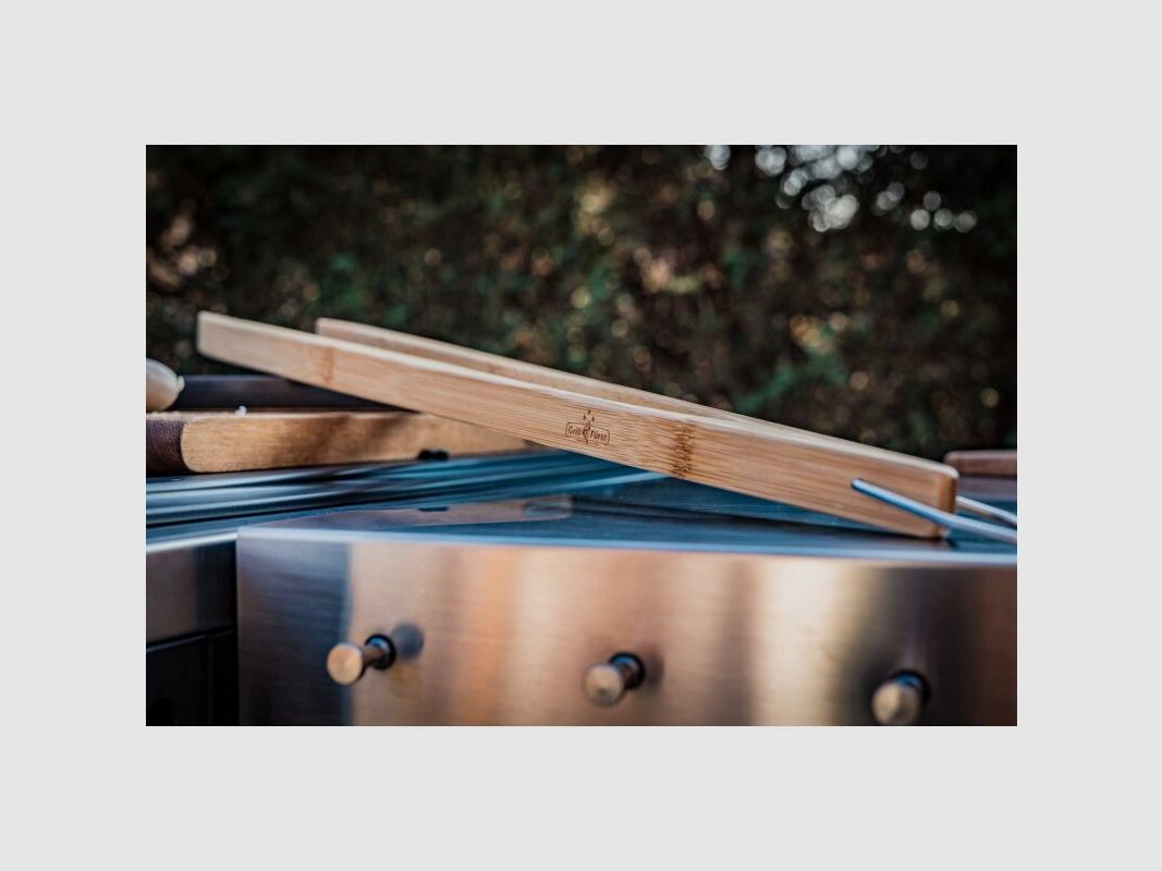 Grillfürst Bambus Grillzange 60 cm