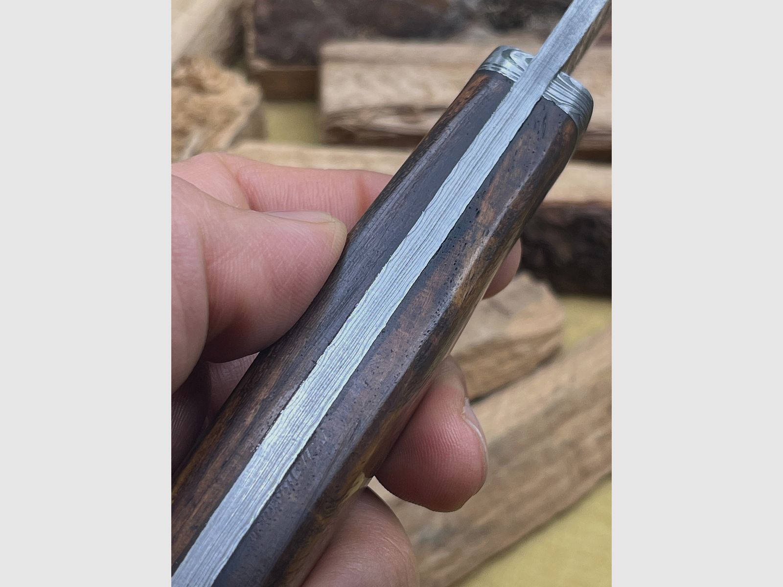 Jagdmesser Damaststahl 