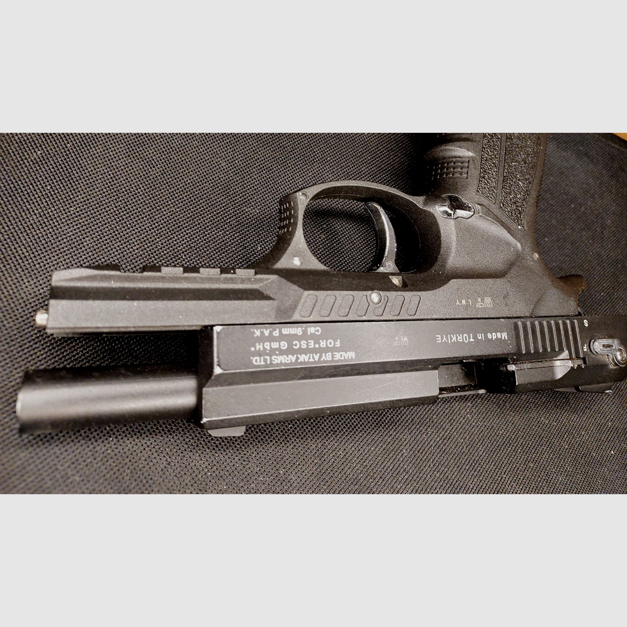 Zoraki 2918 blank firing pistol cal. 9mm P.A.K. black - old (PTB 986)