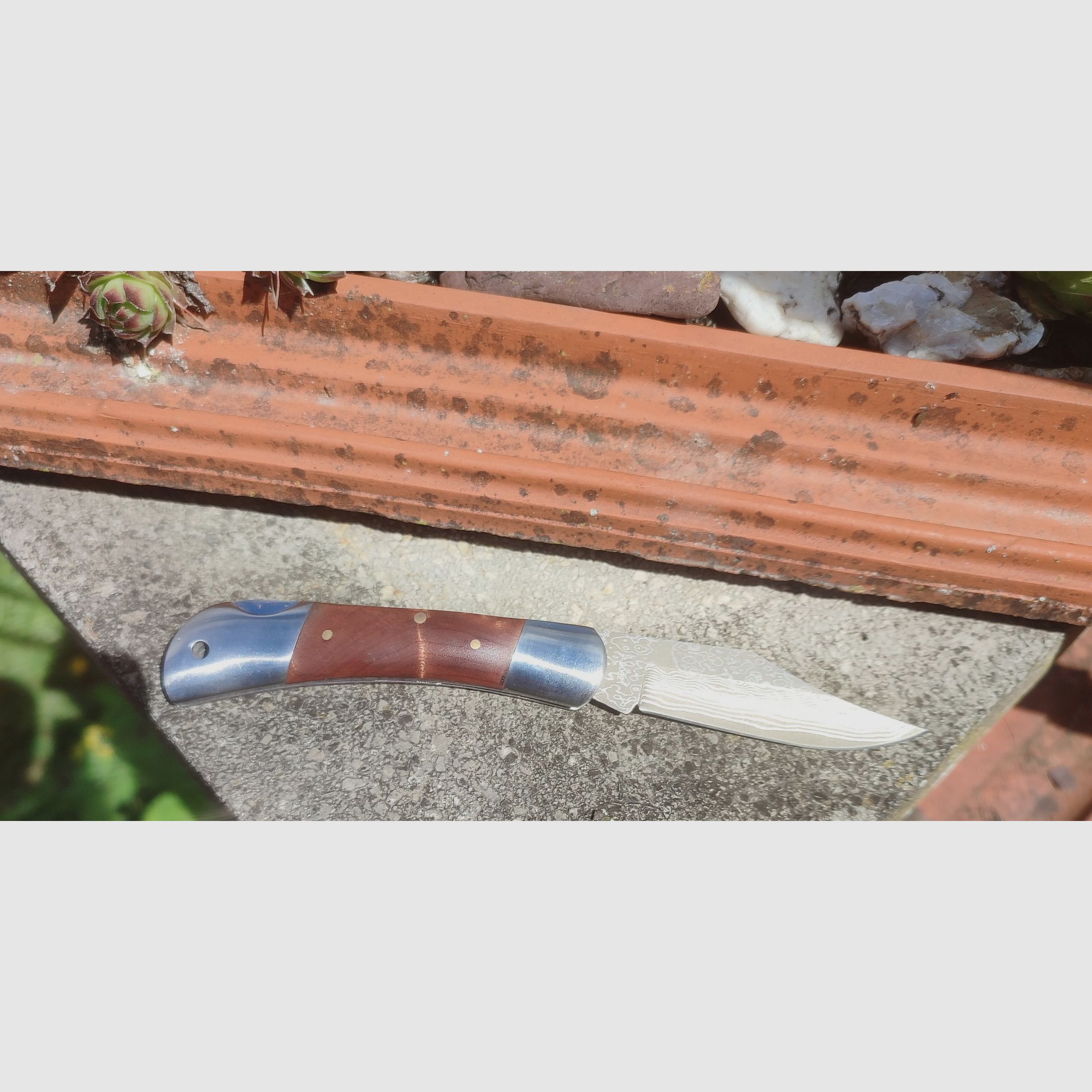 Haller 80621 Damastmesser Taschenmesser Outdoor Messer