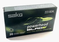 Sako 133000244 rifle cartridges .223 Rem. Powerhead Blade SP 3.5g 55grs lead-free 20 pieces