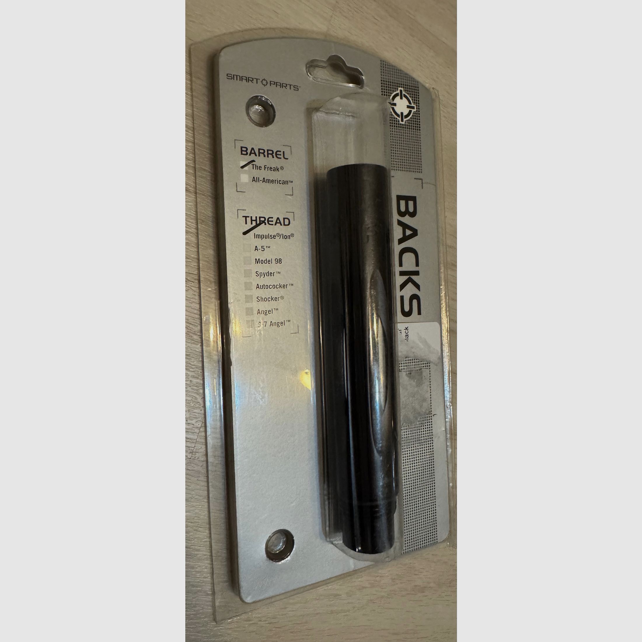 GOG (Smart Parts) Freak Back für ION/Impulse/LUXE Gewinde, in schwarz & Edelstahl