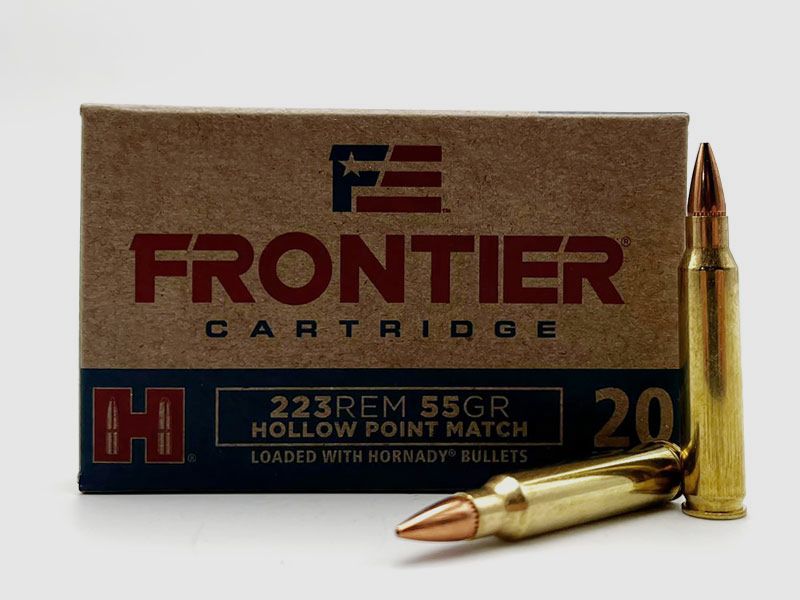 Hornady FRONTIER .223 Remington, HP Match 55 grs 1 paquet (20 coups à 0,645 €*)