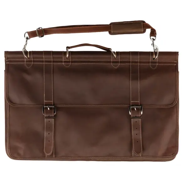 Sac de Battue Country en Cuir Marron, image 5 sur 12
