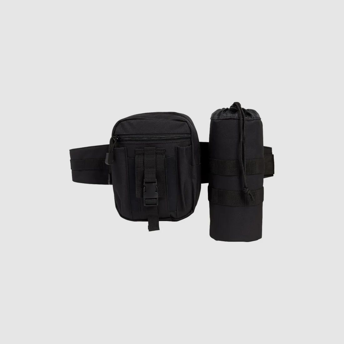 Brandit Taillengürtel "Allround" mit Tasche + Flaschenhalter - Schwarz