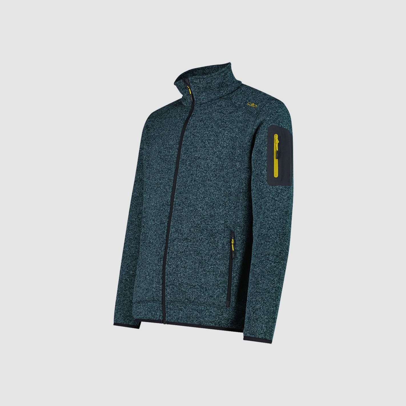 CMP Knit-tech Fleecejacke melange antrazit nilo, Bild 3 von 3
