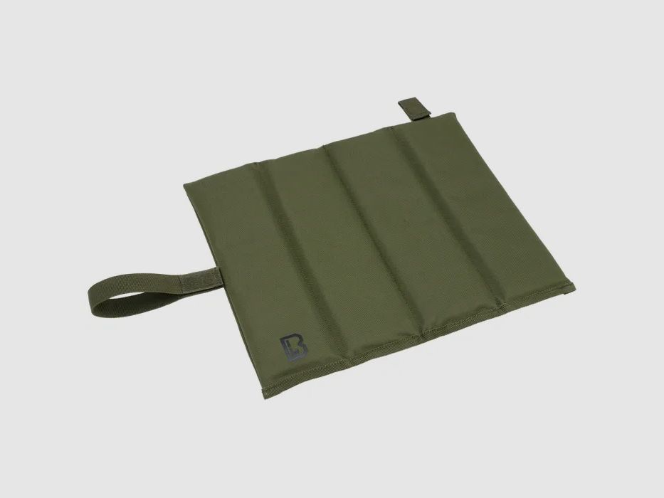Folded seat mat, olive
