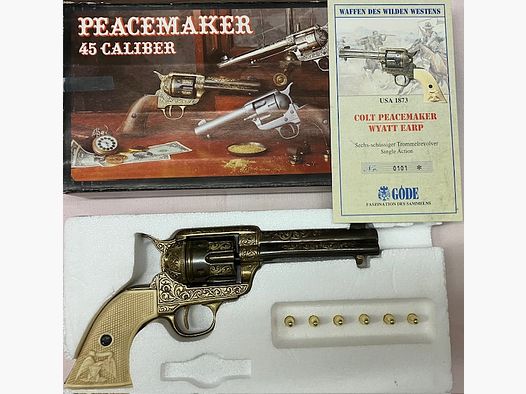 Colt Peacemaker Caliber .45, Modell Wyatt Earp. Mit Göde Zertifikat
