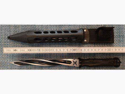 M48 CYCLONE Dolch Coltello da attacco con frantumatore di vetro