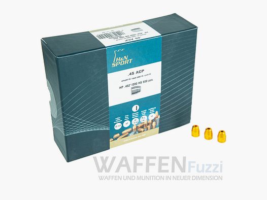 Geschosse .452 (.45) 200grs. HP - 500 STK.