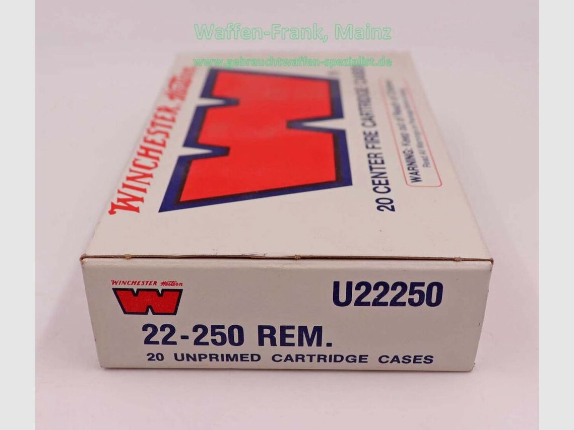 Winchester - USA Étuis de fusil long .22-250 Rem.