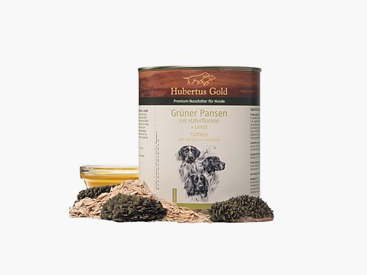 HUBERTUS GOLD Panses verts avec flocons d'avoine 800g