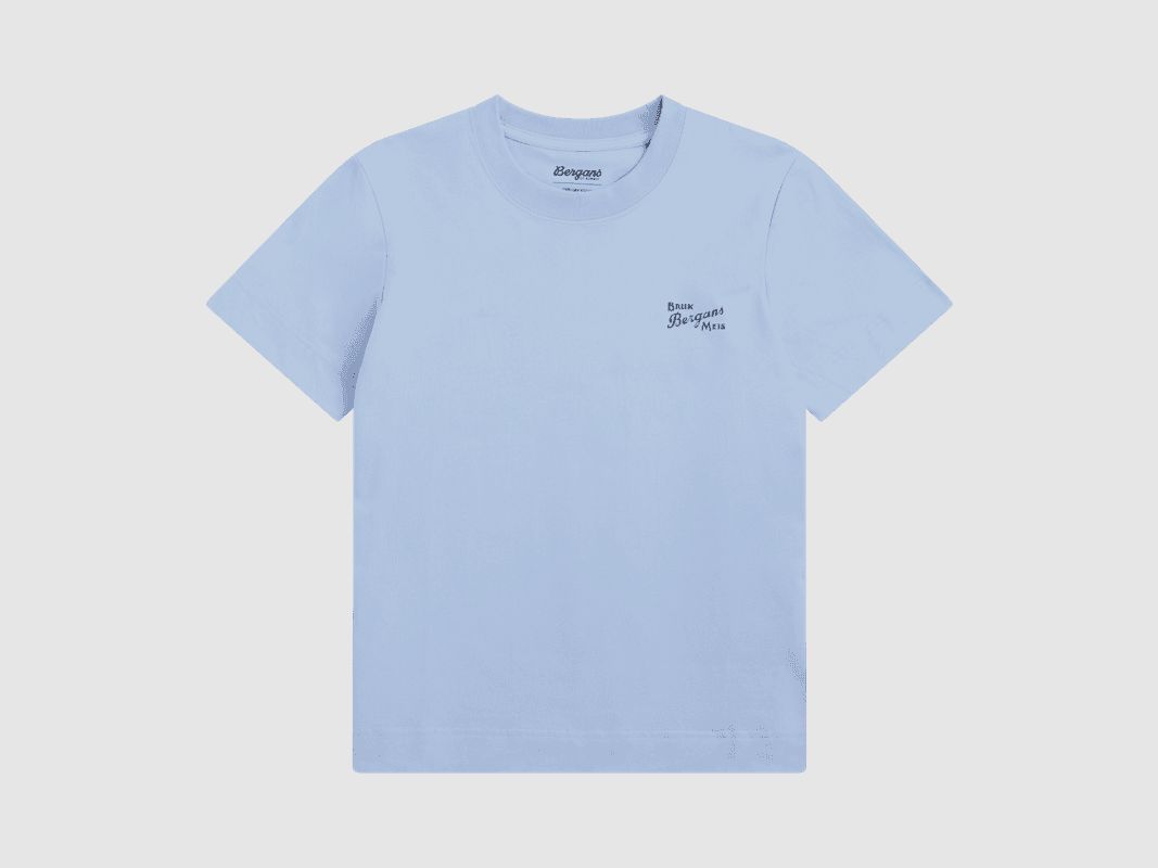 Bergans Graphic Cotton Tee Kobiety Cool Blue/Navy Blue Bruk Bergans XS