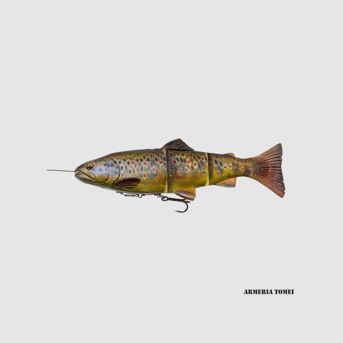 SAVAGE GEAR – 4D LINE THRU TROUT 15cm – 6″ 40g – 1 1/2 oz MODERATE SINK Dark Brown Trout