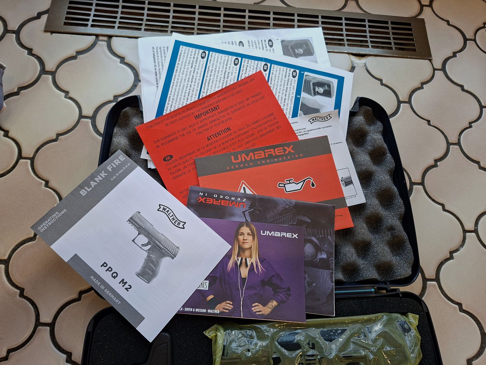 Walther PPQ M2 BLK Navy Kit PAK, brand new and unfired.