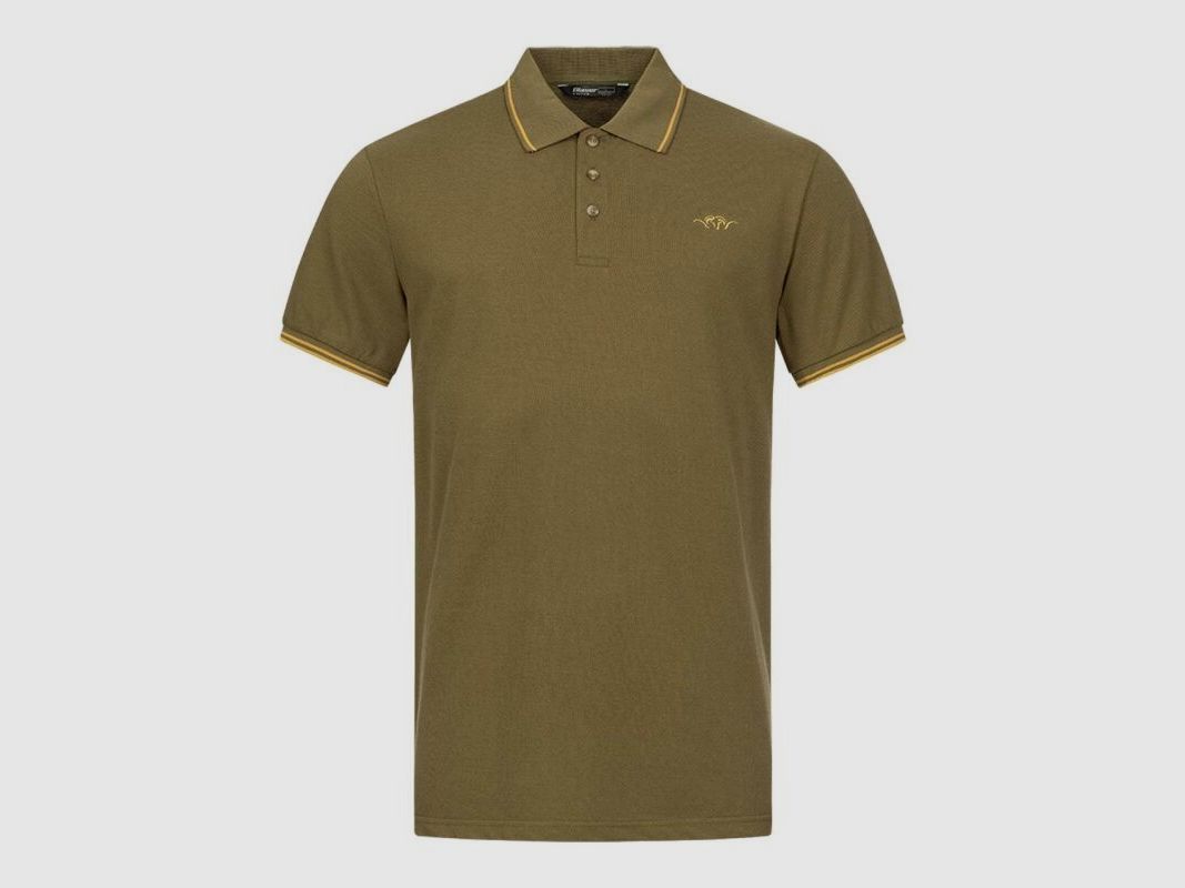 Blaser Herren Polo Shirt 22 dunkel oliv M