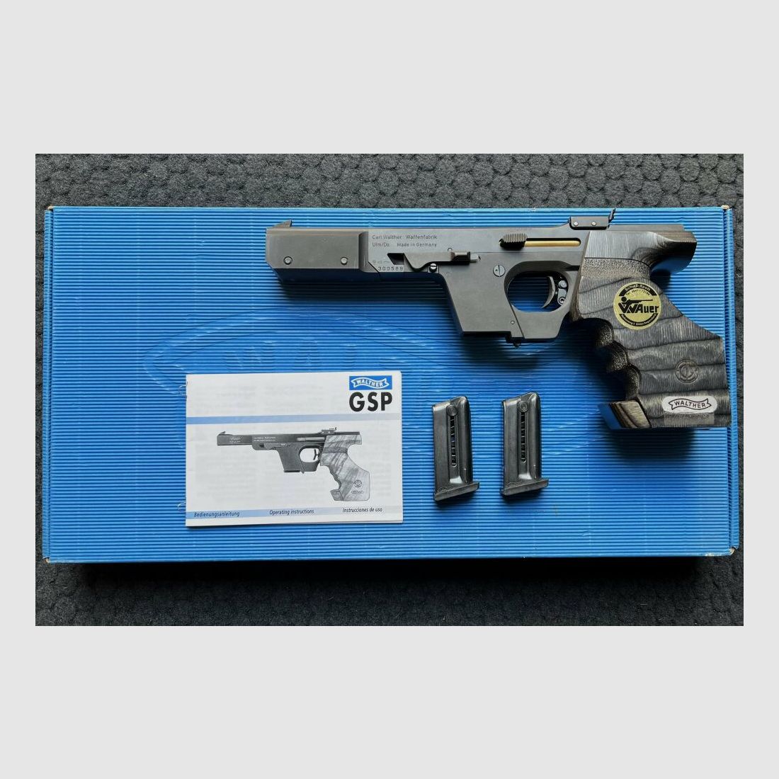 Walther GSP Sportpistole, Sondermodell "Atlanta" (25 Jahre GSP) Kal. .22lfB .22lr, .22lfB