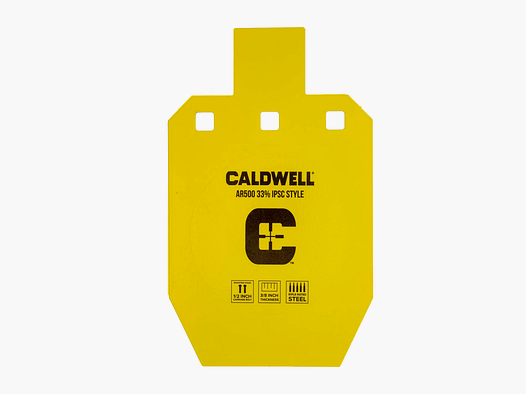 Obiettivi in acciaio Caldwell AR500 IPSC - 33%