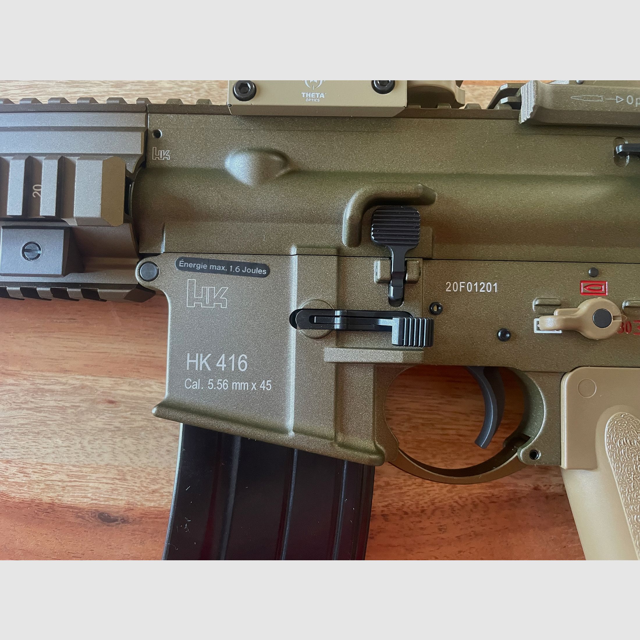 VFC H&K HK416 A5 Airsoftgewehr (GBB 6 mm BB Grün-Braun) - RAL8000